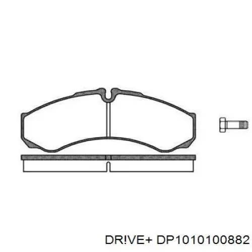 Передние тормозные колодки DP1010100882 Dr!ve+