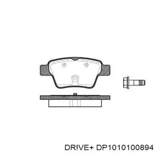 Задние тормозные колодки DP1010100894 Dr!ve+