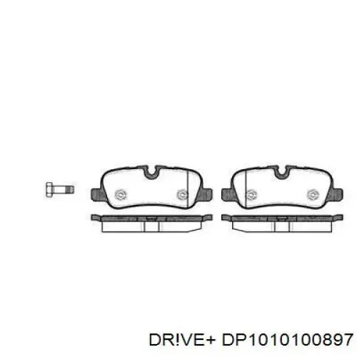 Задние тормозные колодки DP1010100897 Dr!ve+