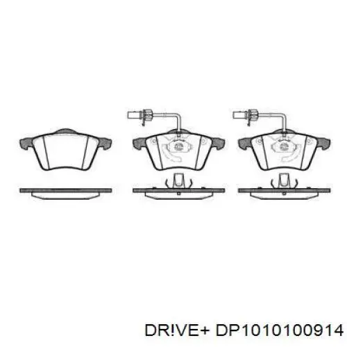 Передние тормозные колодки DP1010100914 Dr!ve+