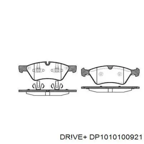 Передние тормозные колодки DP1010100921 Dr!ve+