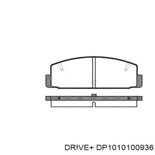 Задние тормозные колодки DP1010100936 Dr!ve+