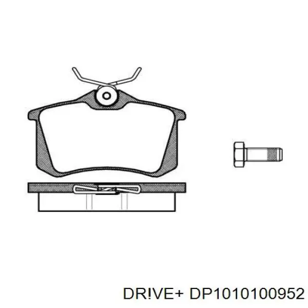 Задние тормозные колодки DP1010100952 Dr!ve+