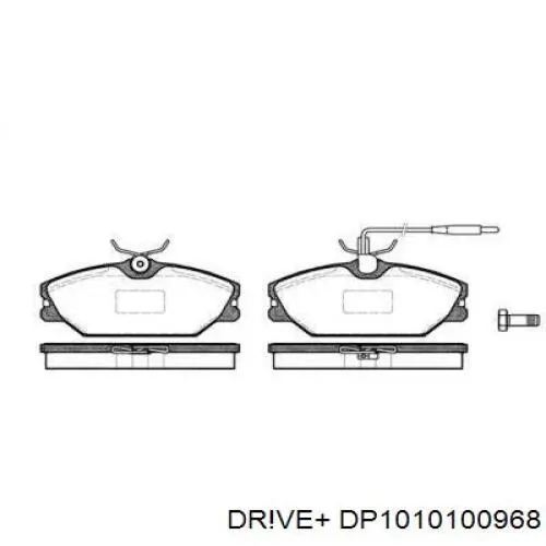 Передние тормозные колодки DP1010100968 Dr!ve+