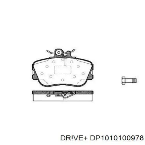 Передние тормозные колодки DP1010100978 Dr!ve+