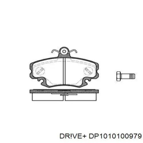 Передние тормозные колодки DP1010100979 Dr!ve+