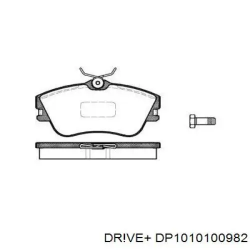 Передние тормозные колодки DP1010100982 Dr!ve+