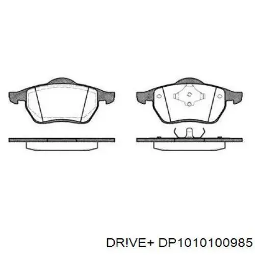 Передние тормозные колодки DP1010100985 Dr!ve+