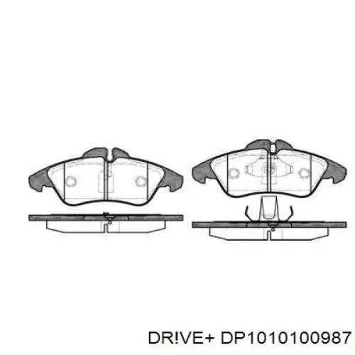 Передние тормозные колодки DP1010100987 Dr!ve+