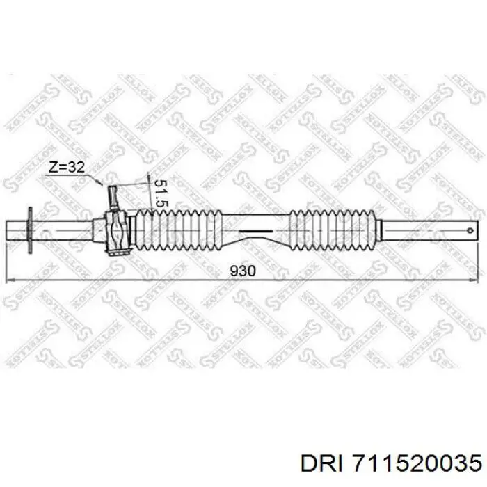 Купить 711520035 DRI Рулевая рейка
