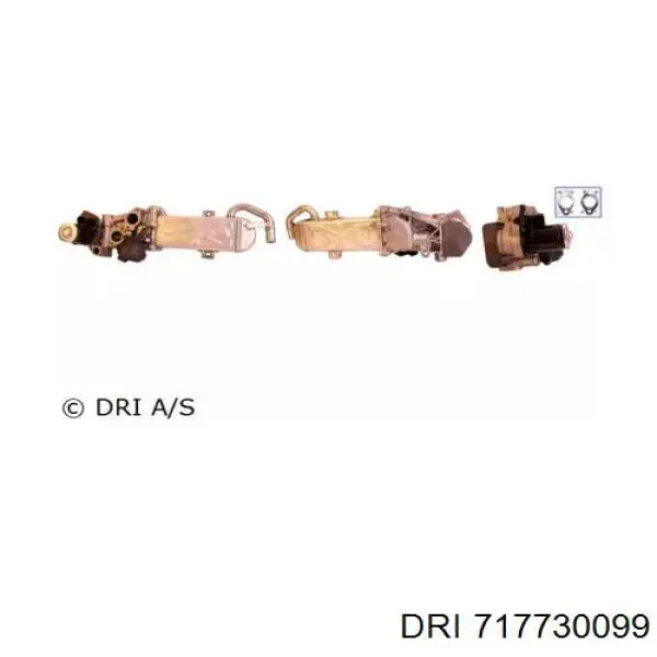 717730099 DRI Радиатор системы EGR