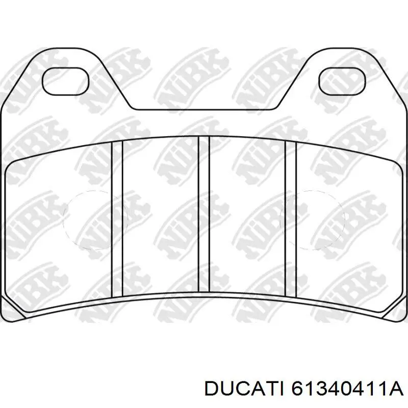 Колодки тормозные передние дисковые Ducati 61340411A