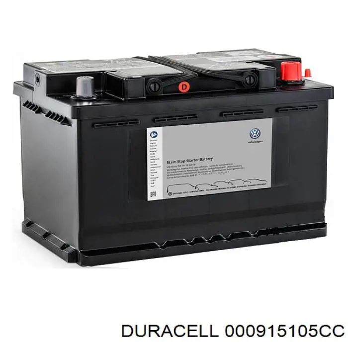 Аккумулятор 000915105CC Duracell