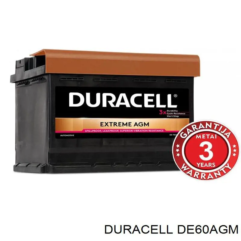  DE60AGM Duracell