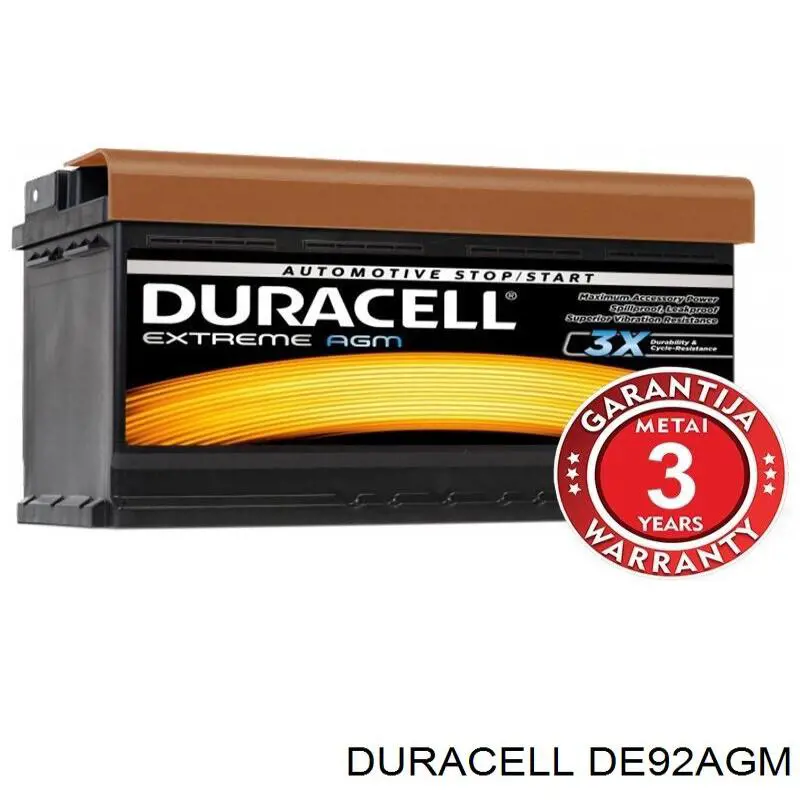 DE92AGM Duracell 