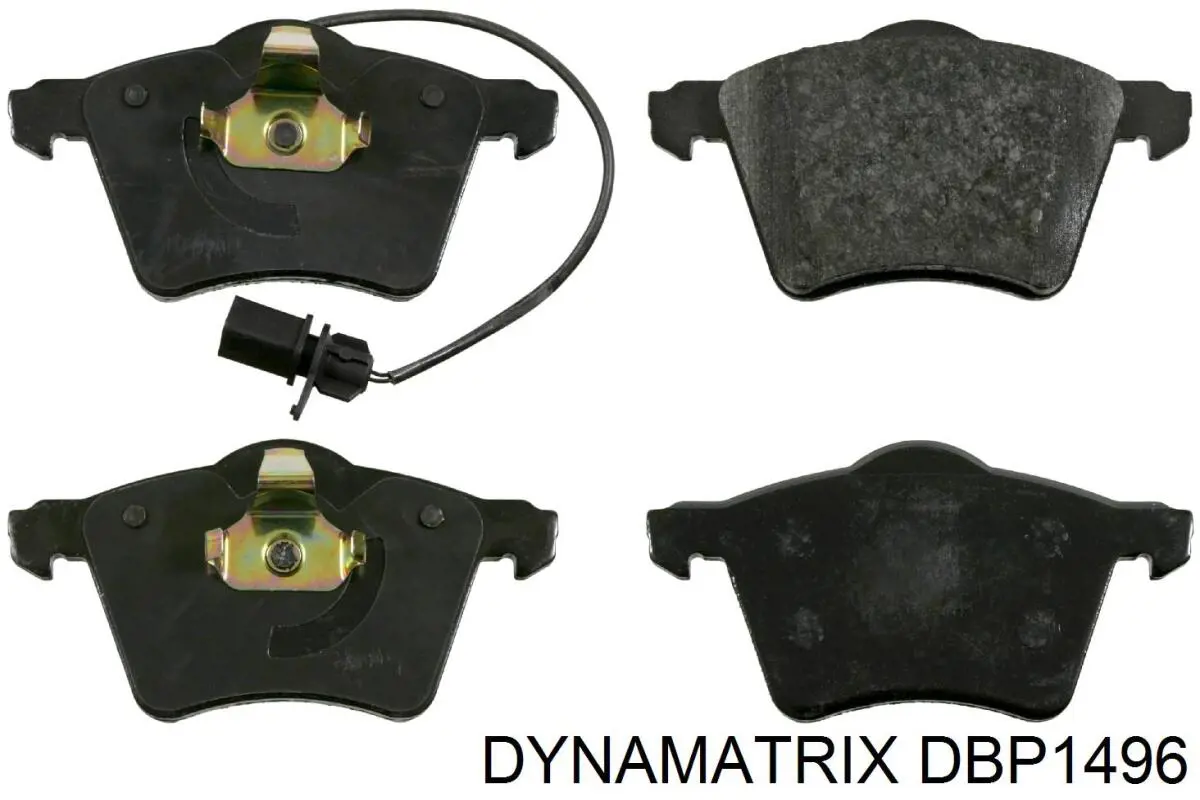 DBP1496 Dynamatrix колодки тормозные передние дисковые
