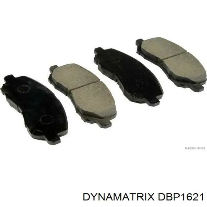 Колодки тормозные передние дисковые DYNAMATRIX DBP1621