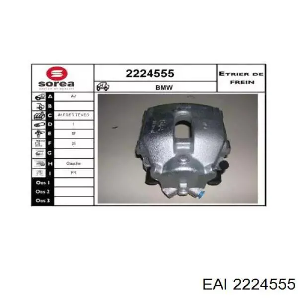 Суппорт тормозной передний левый 6250273 Metzger