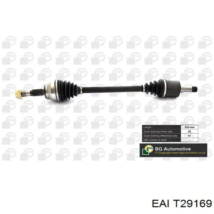 Левая полуось CT88107 GP