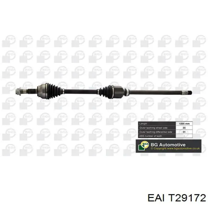 Правая полуось CT88597 GP