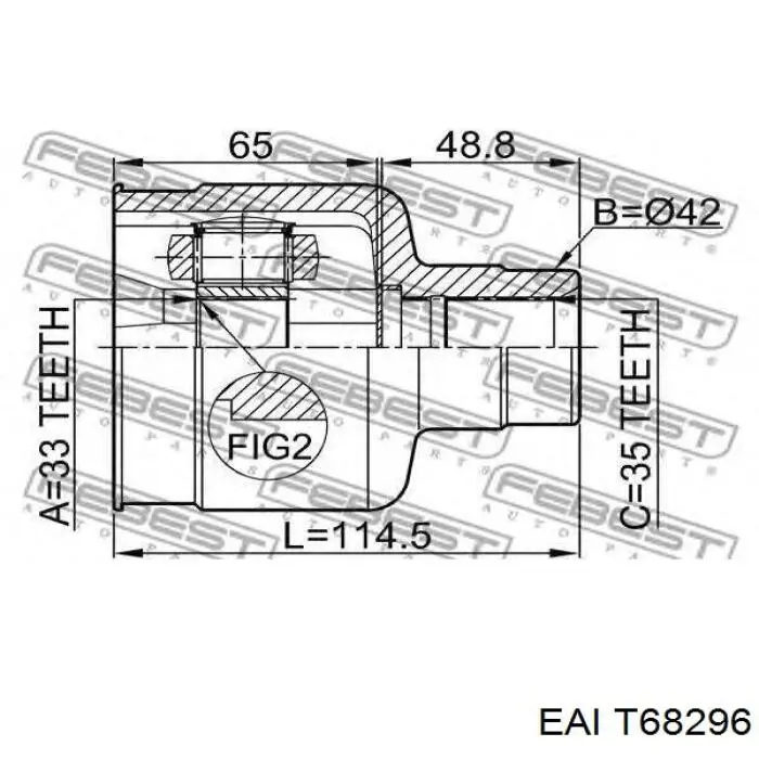 Привод передний правый Ford 4121448 цена, от 76.40 USD
