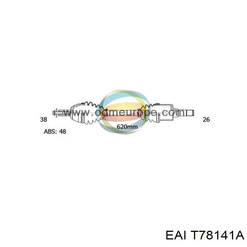 Привод передний левый Magneti Marelli TDS0051 цена, от 96.53 USD