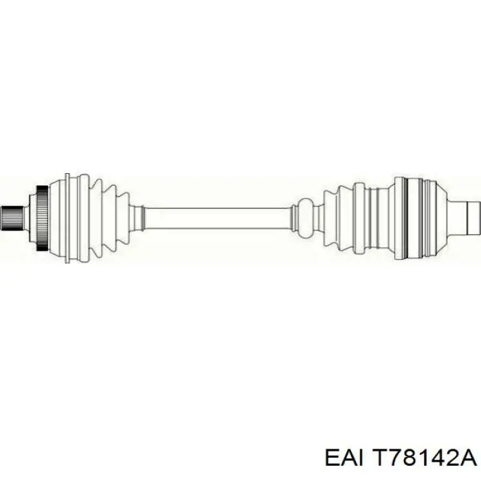 Полуось (привод) передняя правая T78142A EAI