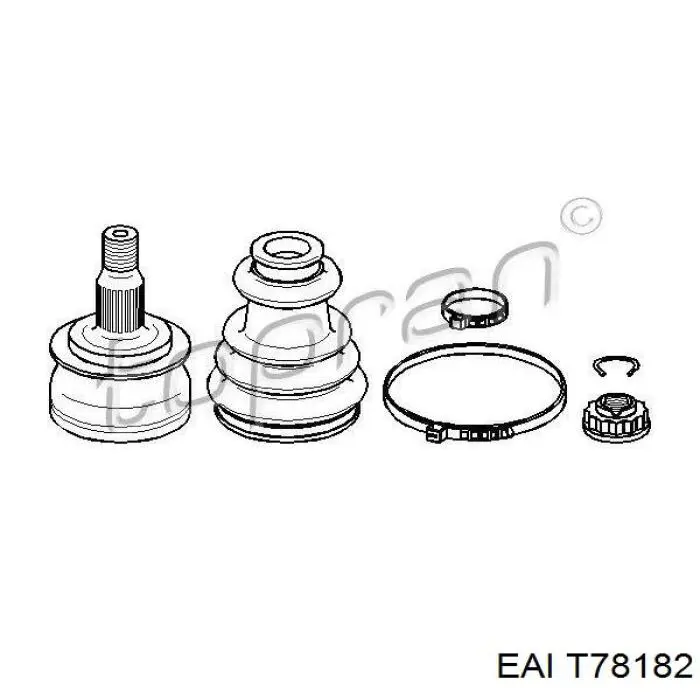 Левая полуось T78182 EAI