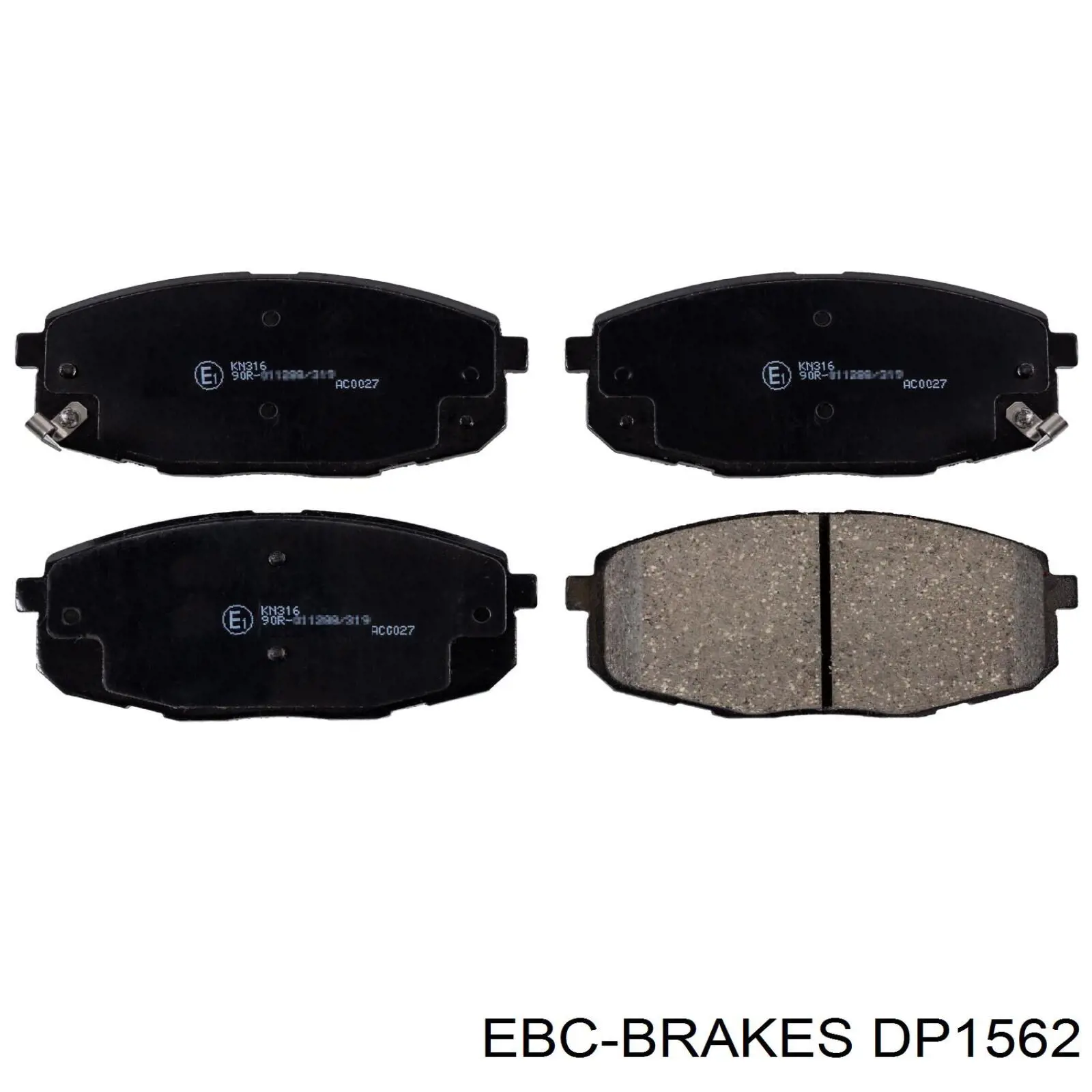 Передние тормозные колодки DP1562 EBC Brakes