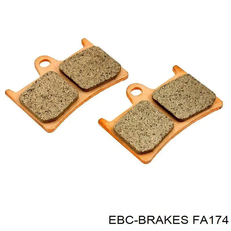 Колодки дисковые  EBC Brakes FA174 цена, от 41.57 USD