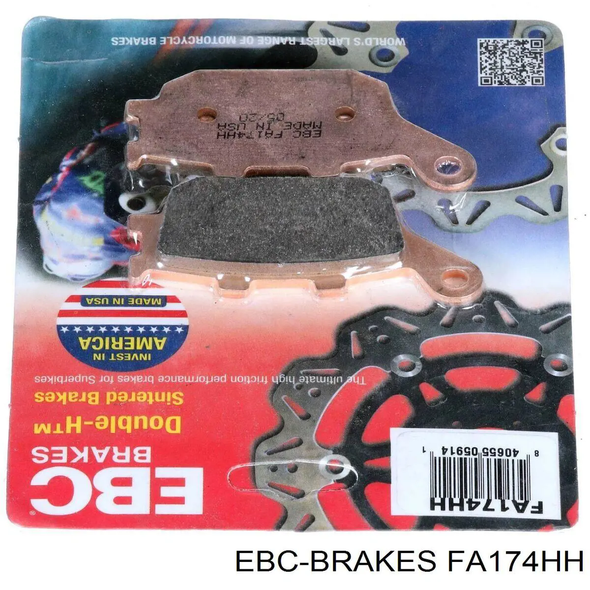 Задние дисковые колодки EBC Brakes FA174