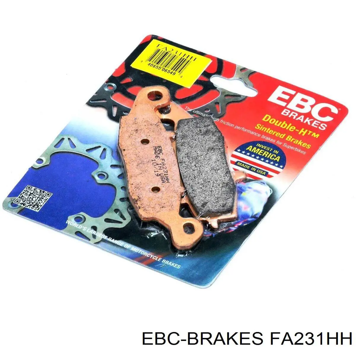 FA231HH EBC Brakes sapatas do freio dianteiras de disco