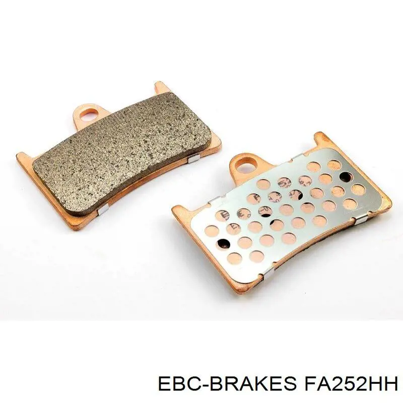 FA252HH EBC Brakes sapatas do freio dianteiras de disco