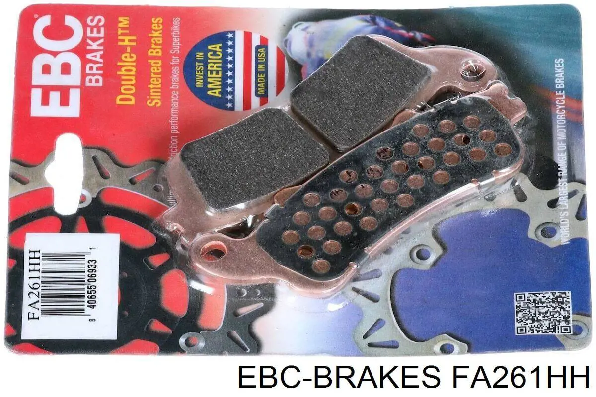 FA261HH EBC Brakes sapatas do freio dianteiras de disco