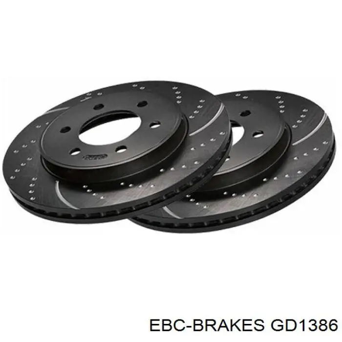 GD1386 EBC Brakes Диск тормозной передний