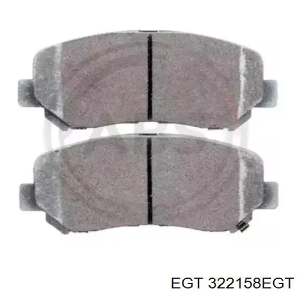 322158EGT EGT колодки тормозные передние дисковые