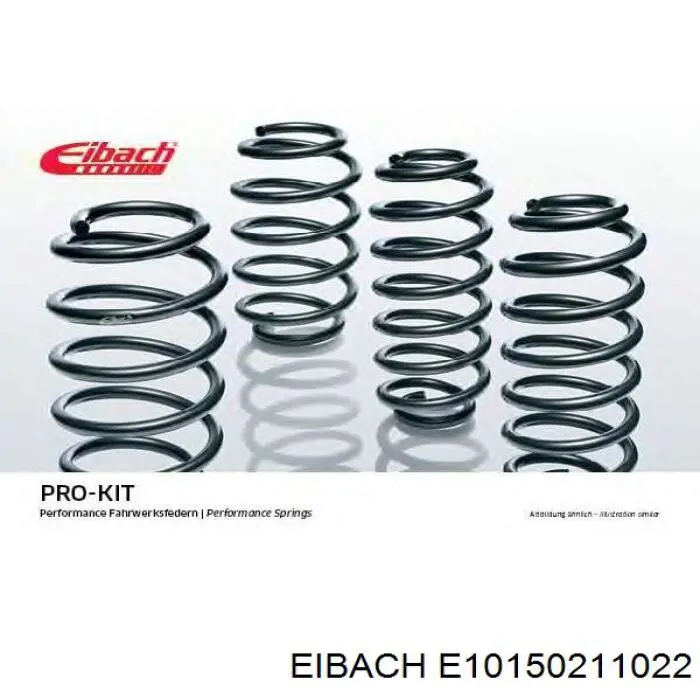 E10150211022 Eibach Комплект пружин подвески на авто
