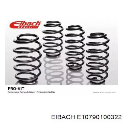 E10790100322 Eibach Комплект пружин подвески на авто
