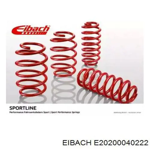 E20200040222 Eibach Комплект пружин подвески на авто