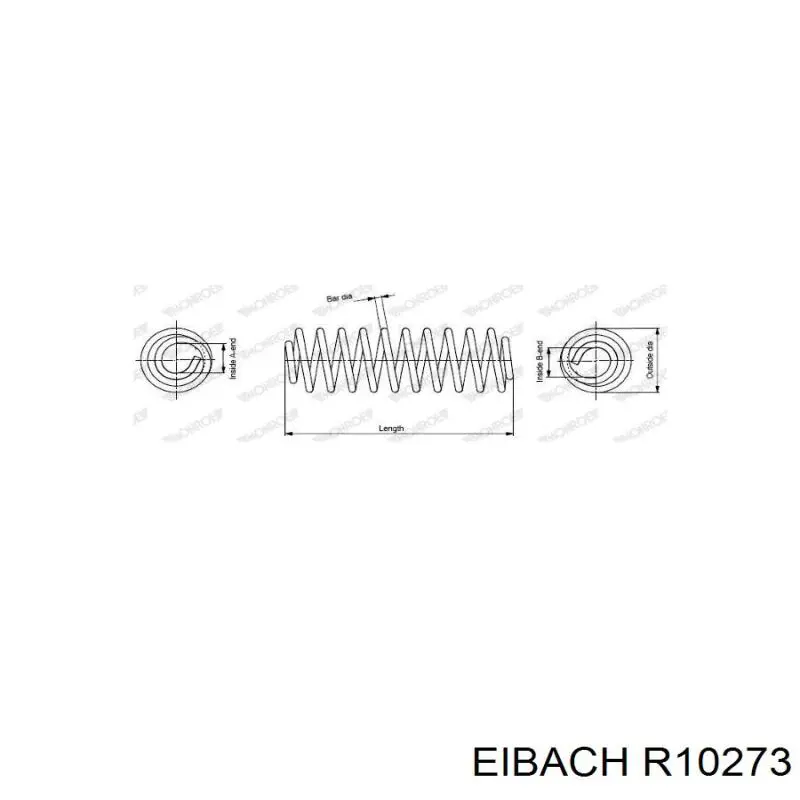 Купить R10273 Eibach Винтовая пружина подвеска