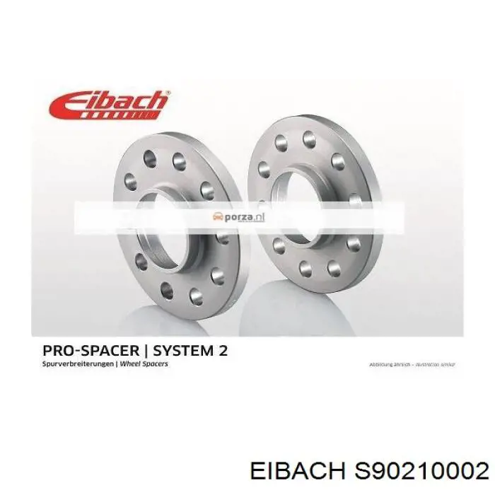 Проставки колесного диска S90210002 EIBACH