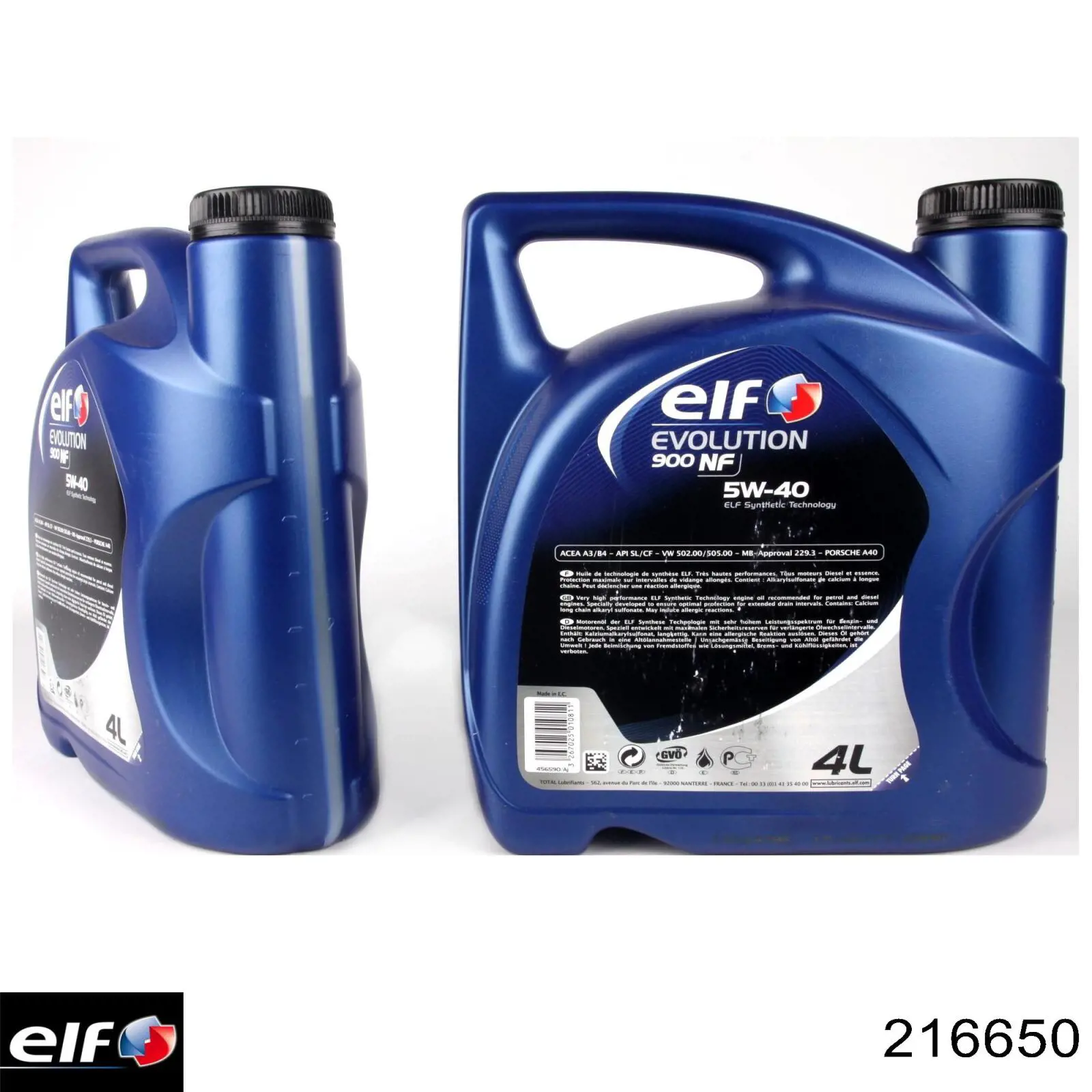 Aceite de motor 216650 ELF