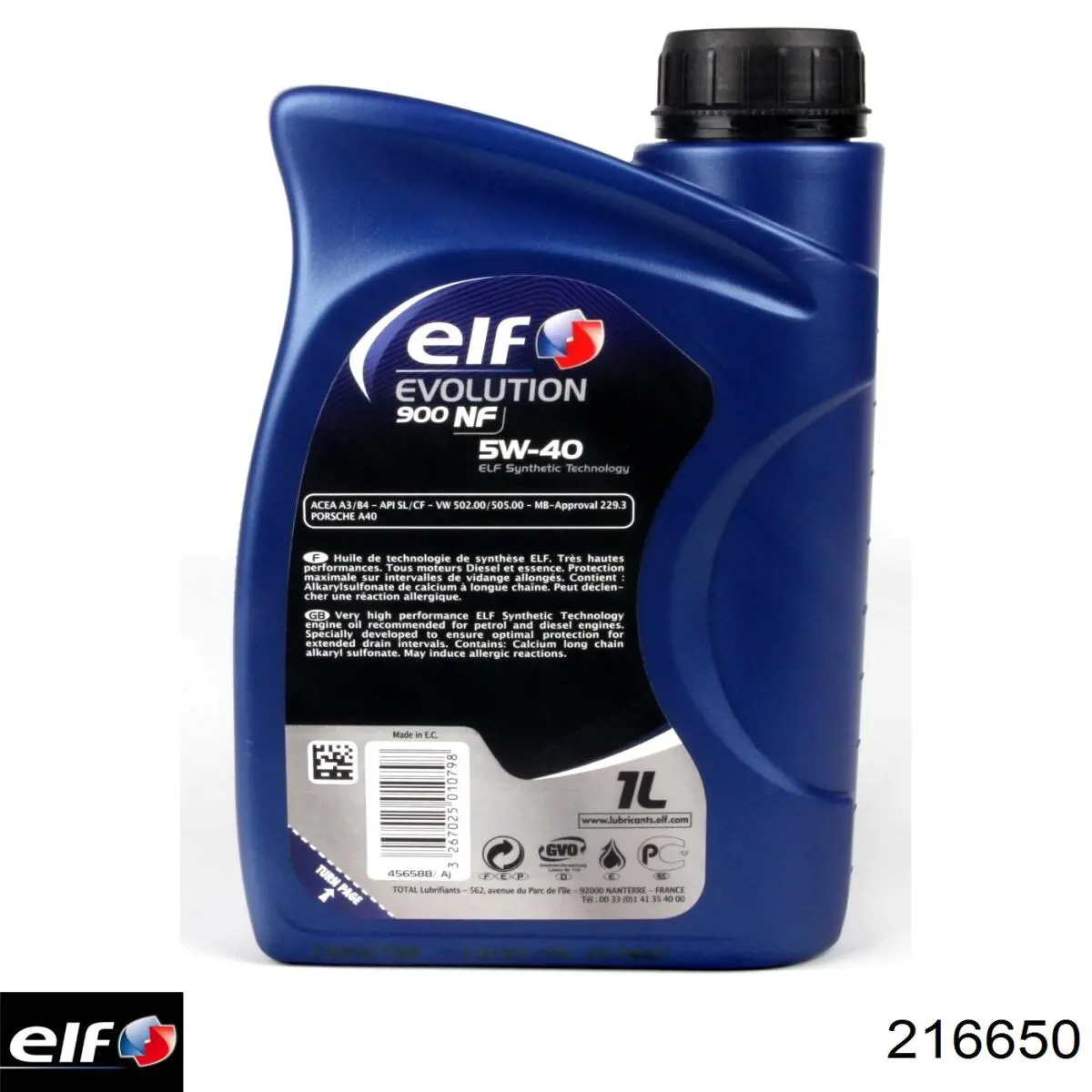 Моторное масло 216650 ELF