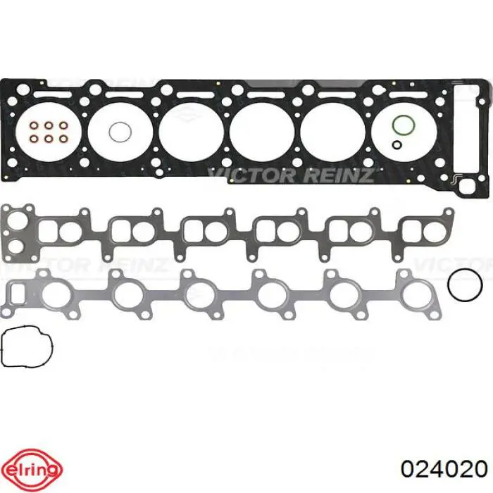 Верхний комплект прокладок двигателя 024020 Elring