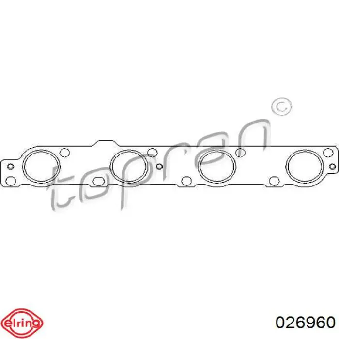 Прокладка коллектора 026960 Elring