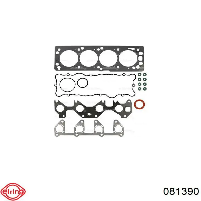 Комплект прокладок двигуна, верхній 081390 Elring