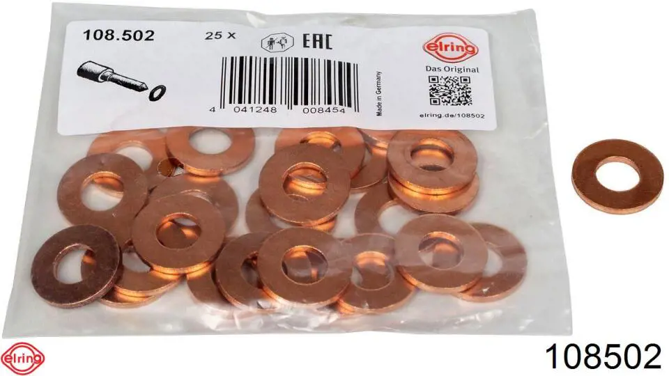 Прокладка пробки поддона двигателя Elring 108502 цена, от 0.55 USD