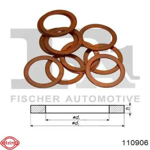 Прокладка пробки поддона двигателя Elring 110906 цена, от 0.22 USD