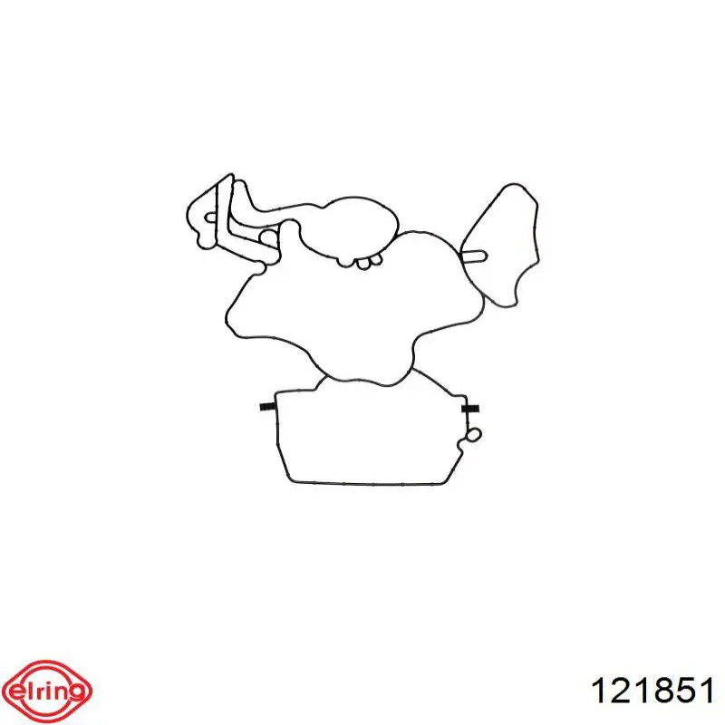 Прокладка задней крышки блока цилиндров 121851 Elring