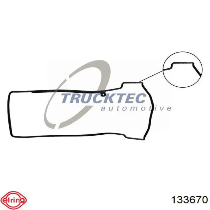 Прокладка клапанной крышки двигателя, комплект ELRING 133670